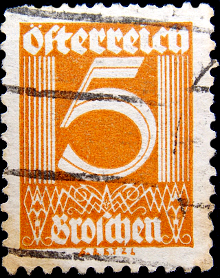 Австрия 1925 год . Из серии 